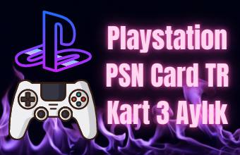 Playstation PSN Card TR Kart 3 Aylık
