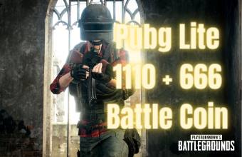 Pubg Lite 1110 + 666 Battle Coin